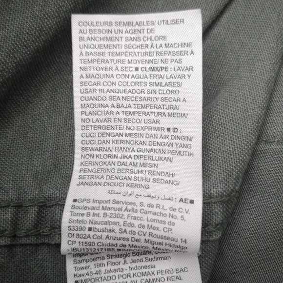 Old Navy Men's Size Large Olive Zipper & Snap Closure Jacket w/ Packable Hood - Picture 5 of 14